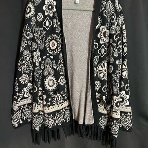 Isaac Mizrahi Live Black Knit Cardigan
